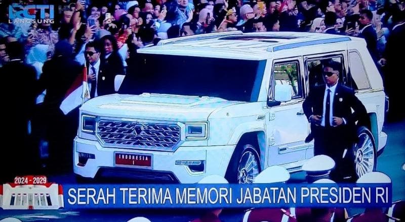 Intip Mobil SUV Putih Antipeluru Garuda, Dirancang Khusus untuk Presiden Prabowo Subianto 