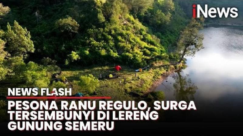 Pesona Keindahan Ranu Regulo, Danau Alam di Lereng Gunung Semeru 