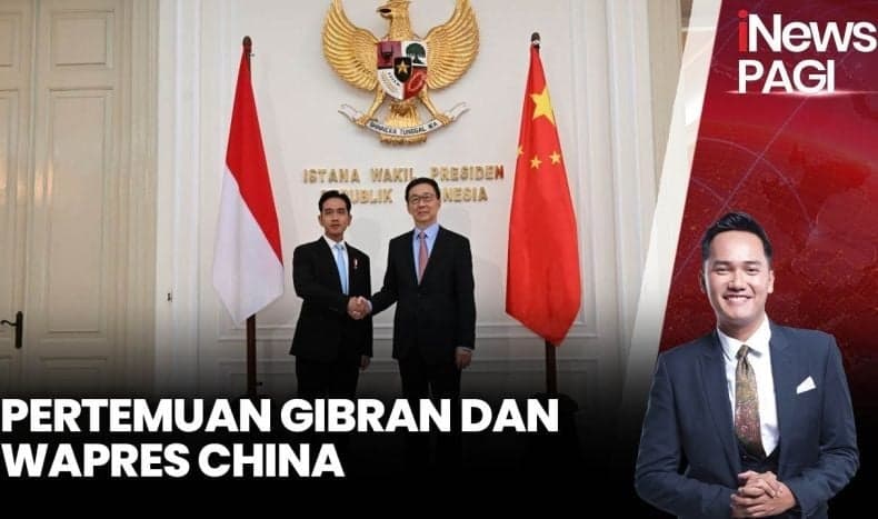 Gibran Dikunjungi Wapres China Han Zheng, Dapat Ucapan Selamat