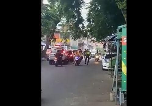 Viral Pemotor Tantang Polisi usai Terobos Operasi Zebra di Mojokerto