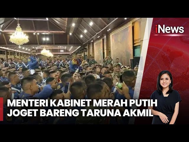 Momen Keakraban Menteri Kabinet Merah Putih dan Taruna Akmil