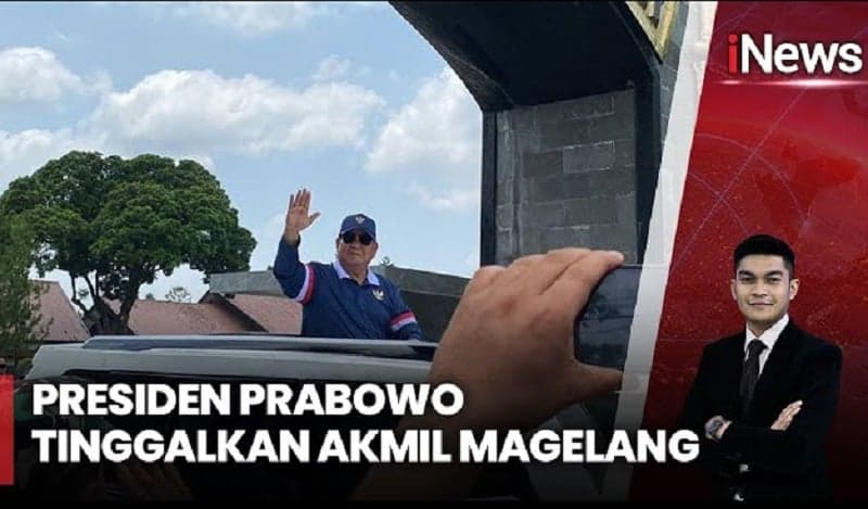 Momen Prabowo Tinggalkan Akmil Magelang, Sapa Ratusan Warga