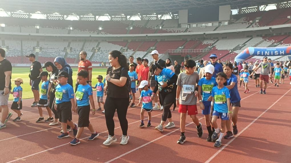Pelari Anak-anak Antusias Ikuti Maratoonz di Jakarta Marathon 2023