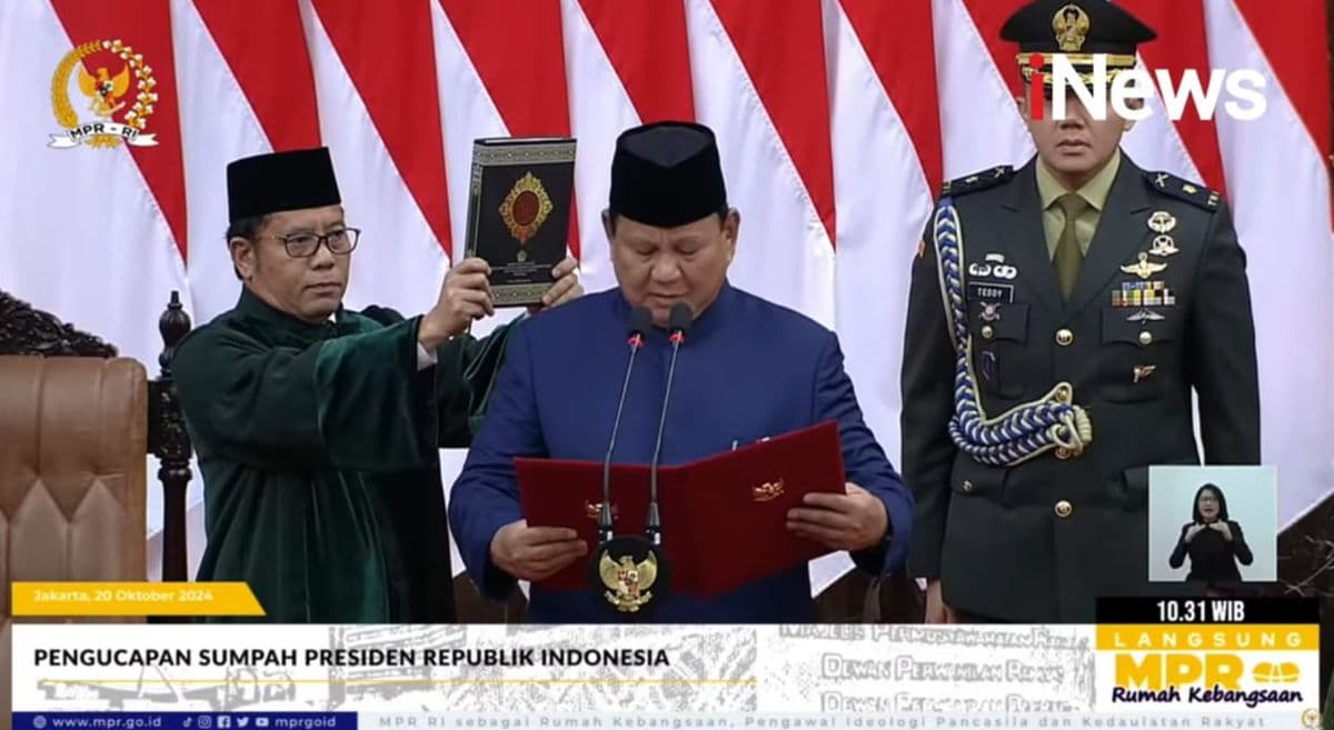 Breaking News! Prabowo-Gibran Resmi Dilantik Jadi Presiden dan Wakil Presiden