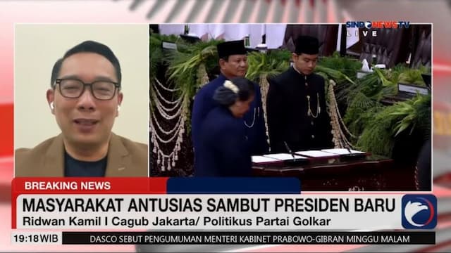 Ucapkan Selamat Secara Langsung di Istana, Ridwan Kamil Ceritakan Kedekatan dengan Prabowo Subianto