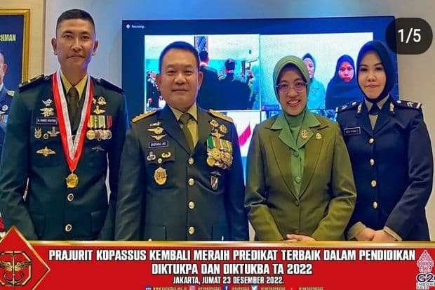 Hebat! Prajurit Sat 81 Kopassus Ini Jadi Lulusan Terbaik Diktukpa dan Diktukba 2022