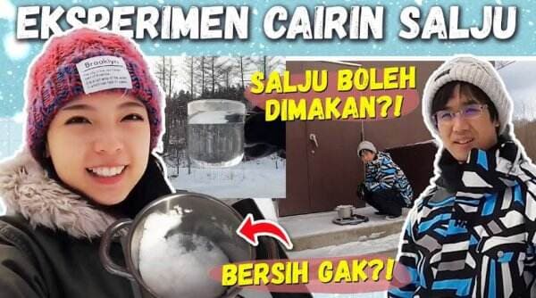 Buat Eksperimen, Diera Nathania Cek Kebersihan Salju di Hokkaido Jepang!