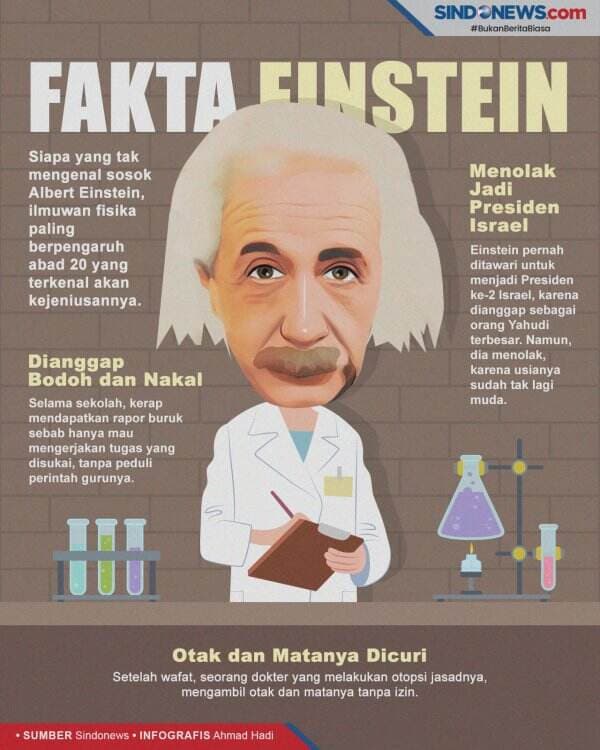 Fakta-fakta Mengejutkan Ilmuwan Ternama Albert Einstein