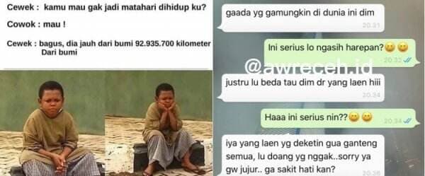 11 Gombalan maut cewek ke cowok ini kocak sekaligus bikin nyesek