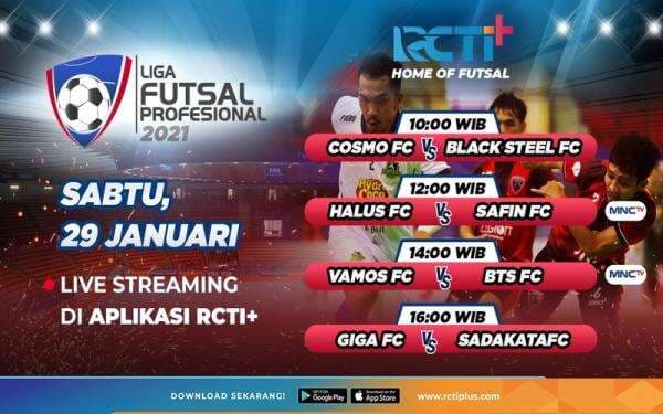 Link Live Streaming Liga Futsal Profesional Hari Ini: Ada Cosmo FC Vs Black Steel Link Live Streaming Liga Futsal Profesional Hari Ini: Ada Cosmo FC Vs Black Steel