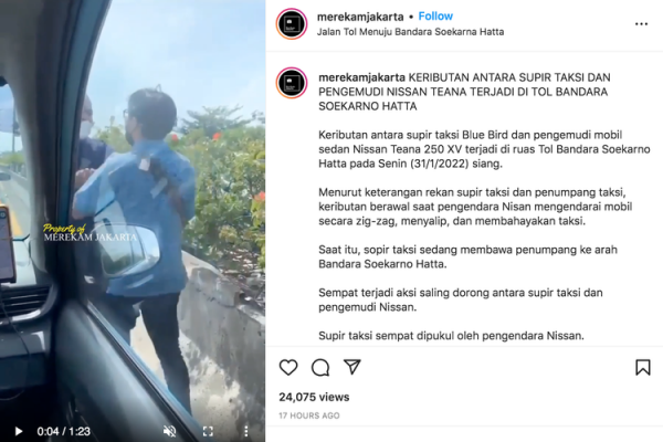 Viral Sopir Taksi Cekcok dengan Pengemudi Mobil di Tol Soekarno-Hatta, Yuk Ingat Lagi Etika Berkendara