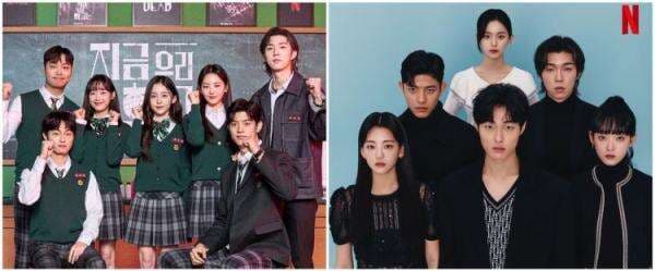 11 Potret pemain All of Us Are Dead di balik layar, kompak dan seru 11 Potret pemain All of Us Are Dead di balik layar, kompak dan seru