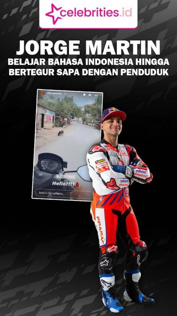 Infografis Pembalap MotoGP Jorge Martin Belajar Bahasa Indonesia di Lombok