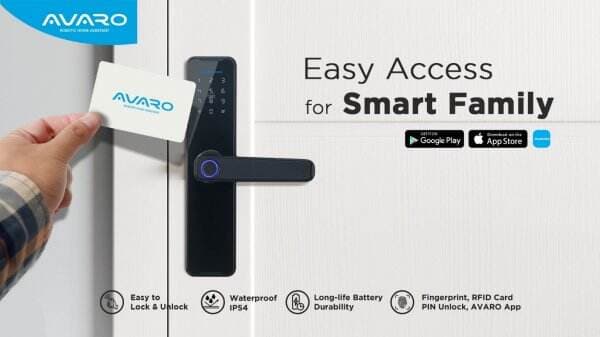 AVARO WiFi Smart Door Lock: Kunci Pintu Rumah Pintar dengan Dukungan Kecerdasan Buatan