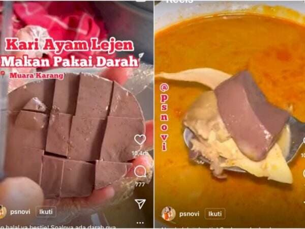 Viral! Warung Ini Sajikan Kari Ayam Pakai Darah yang Dibekukan, Bentuknya Mirip Puding