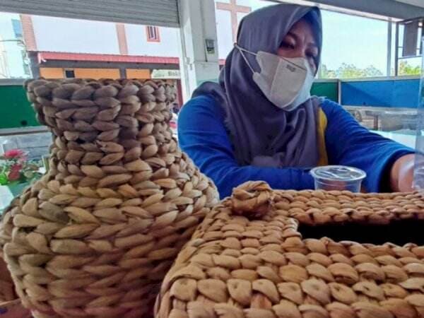 Ide Bisnis! Kerajinan Limbah Eceng Gondok Cuan Rp10 Juta Sebulan