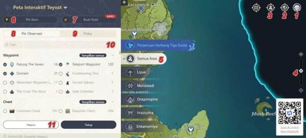 Panduan, Tips, dan Trik Menggunakan Map Genshin Impact