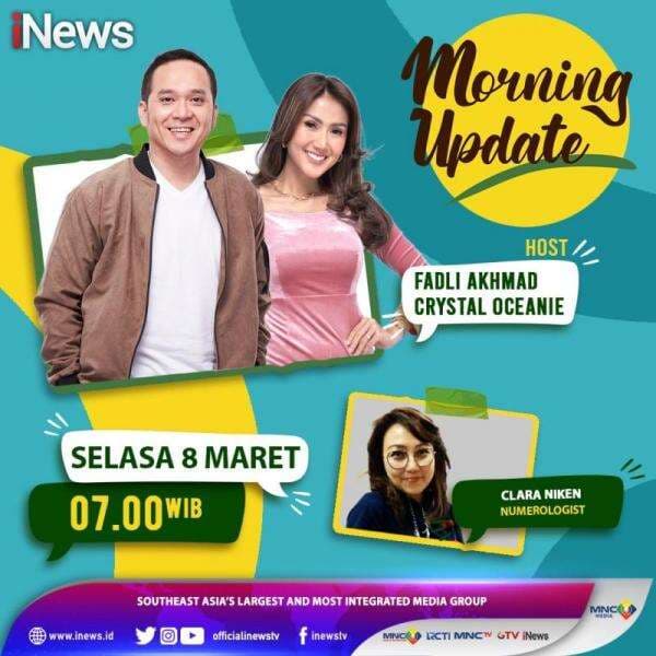 Clara Niken, Ahli Numerologis Indonesia Ungkap Cara Mengetahui Kepribadian Lewat Angka di Morning Update iNews Clara Niken, Ahli Numerologis Indonesia Ungkap Cara Mengetahui Kepribadian Lewat Angka di Morning Update iNews