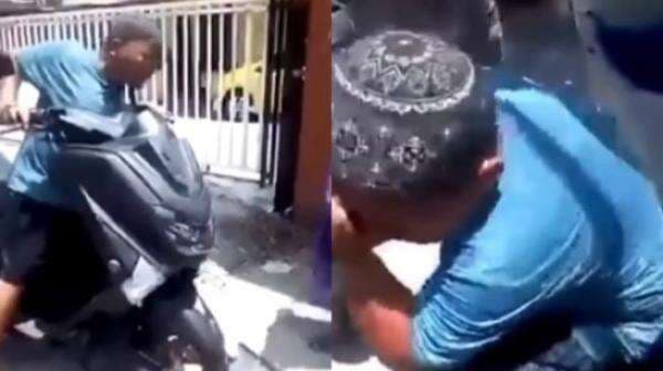 Motornya Alami Kecelakaan hingga Rusak, Bocah Ini Menangis Takut Dimarahi Orang Tua Motornya Alami Kecelakaan hingga Rusak, Bocah Ini Menangis Takut Dimarahi Orang Tua