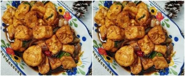 Resep tahu saus lada hitam, sederhana, enak, dan bikin nagih