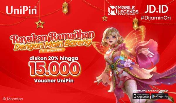 Rayakan Ramadan dengan Main Bareng JDID – Promo Diskon 20% Voucher UniPin Rayakan Ramadan dengan Main Bareng JDID – Promo Diskon 20% Voucher UniPin
