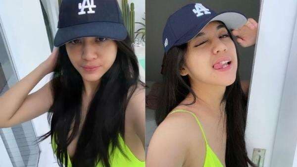 Gaya DJ Una Pakai Swimsuit Hijau Ngejreng Bikin Salfok, Netizen: Sangat Menggoda Gaya DJ Una Pakai Swimsuit Hijau Ngejreng Bikin Salfok, Netizen: Sangat Menggoda