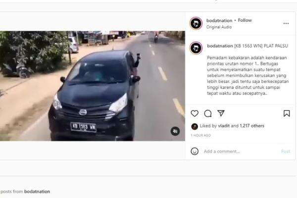 Heboh Mobil LCGC Ganggu Laju Mobil Damkar, Ini Sanksinya Bila Menghalangi Kendaraan Prioritas Heboh Mobil LCGC Ganggu Laju Mobil Damkar, Ini Sanksinya Bila Menghalangi Kendaraan Prioritas
