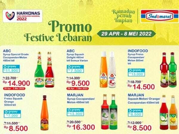 Promo Indomaret Khusus Pengguna GoPay, Harga Sirop Murah Banget!