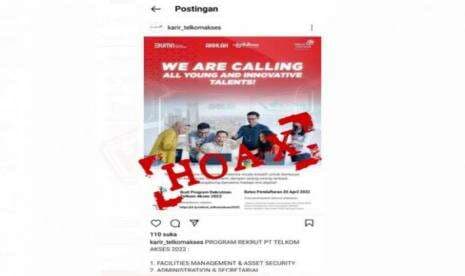 Lowongan Kerja Palsu, Penipu Mengatasnamakan PT Telkom Akses, Hati-Hati! Lowongan Kerja Palsu, Penipu Mengatasnamakan PT Telkom Akses, Hati-Hati!
