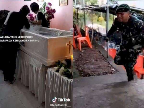 Momen Pilu Seorang Prajurit TNI Menangis saat Pulang ke Rumah, Ayahnya Meninggal Dunia Momen Pilu Seorang Prajurit TNI Menangis saat Pulang ke Rumah, Ayahnya Meninggal Dunia