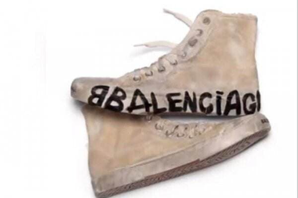 Balenciaga Rilis Sneakers Gembel Seharga Rp27 Juta, Netizen Gaduh