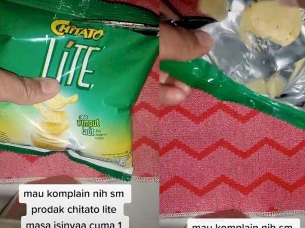 Beli Chitato Lite, Wanita Ini Kaget Isinya Cuma 1 Doang, Begini Respon Perusahaan! Beli Chitato Lite, Wanita Ini Kaget Isinya Cuma 1 Doang, Begini Respon Perusahaan!