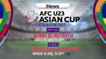 Jadwal Perebutan Tempat Ketiga Piala Asia U-23 2022 Jepang vs Australia Live di iNews Jadwal Perebutan Tempat Ketiga Piala Asia U-23 2022 Jepang vs Australia Live di iNews