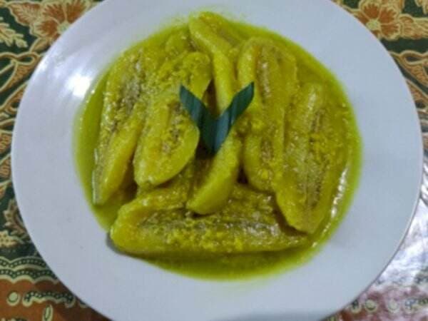 Resep Pangek Pisang, Makanan Khas Solok Selatan Bentuknya Mirip Kolak