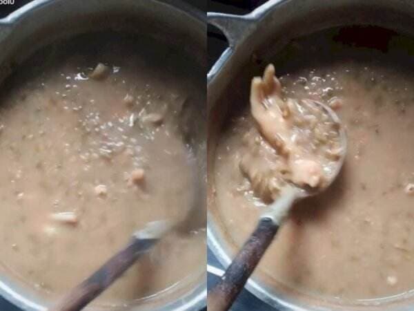 Viral, Wanita Masak Bubur Kacang Hijau Dicampur Ceker Ayam, Netizen Penasaran Rasanya