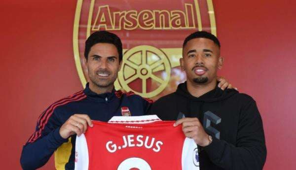 Datangkan Gabriel Jesus dari City, Arsenal Rogoh Kocek Rp816 Miliar Datangkan Gabriel Jesus dari City, Arsenal Rogoh Kocek Rp816 Miliar