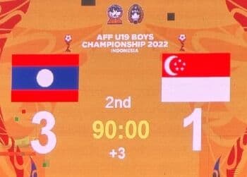 Hasil Timnas Laos U-19 vs Singapura di Piala AFF U-19 2022: Tundukkan The Lions 3-1, Laos Lolos ke Semifinal Hasil Timnas Laos U-19 vs Singapura di Piala AFF U-19 2022: Tundukkan The Lions 3-1, Laos Lolos ke Semifinal