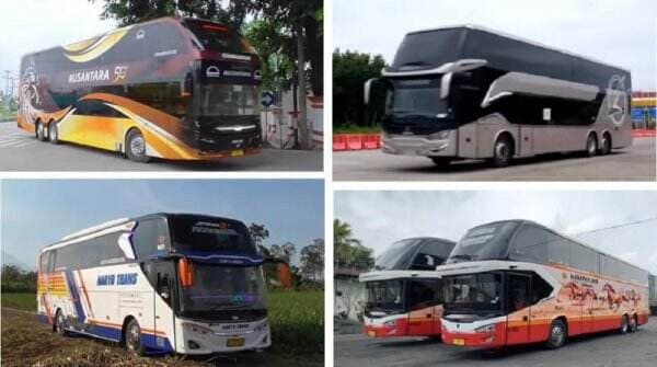 Deretan Desain Bus Paling Populer di Indonesia dari Model Double Decker hingga Bus Tanpa Spion