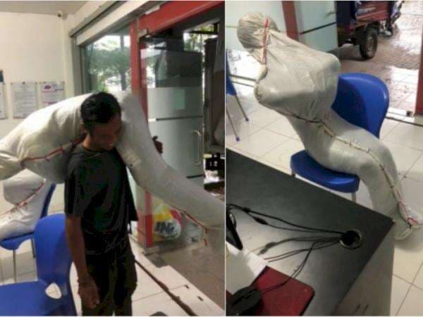 Viral Paket Berbentuk Tubuh Manusia Bikin Netizen Ngeri: Kirain Jenazah Viral Paket Berbentuk Tubuh Manusia Bikin Netizen Ngeri: Kirain Jenazah