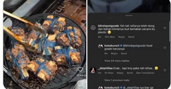 Viral Masak Iga Bakar Diikat Pakai Tali Rafia, Ini Tanggapan Chef