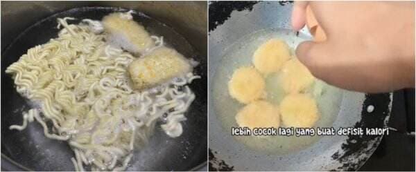 Masak mi goreng pakai nugget rebus, resep pria ini bikin heran