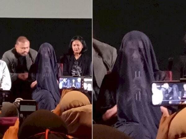 Hadir di Premiere &#39;Pengabdi Setan 2&#39;, Pemeran &#39;Ibu&#39; Tampil Misterius dengan Wajah Tertutup