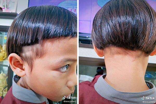 Viral! Rambut Anak Sekolah Dipotong Acak-acakan oleh Gurunya