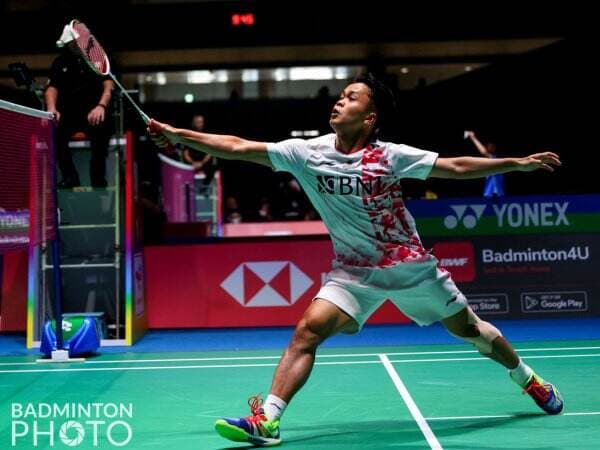 Nyaris Kalah, Anthony Ginting Bantai Brasil di Kejuaraan Dunia 2022