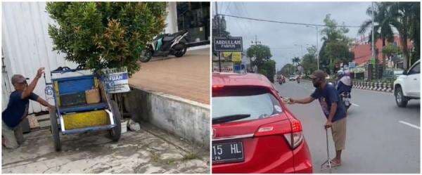 Jadi tukang parkir meski sedang stroke, kisah kakek ini bikin haru Jadi tukang parkir meski sedang stroke, kisah kakek ini bikin haru