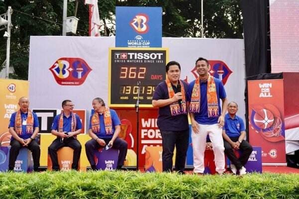 Erick Thohir hingga Raffi Ahmad Launching Hitung Mundur Tissot  Satu Tahun Menuju FIBA Basketball World Cup 2023