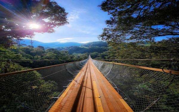 Pesona Rengganis Suspension Bridge di Ciwidey, Wisata Jembatan Gantung Terpanjang di Asia