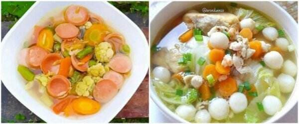 21 Cara membuat sayur sop, gurih &amp; cocok jadi hidangan di musim hujan