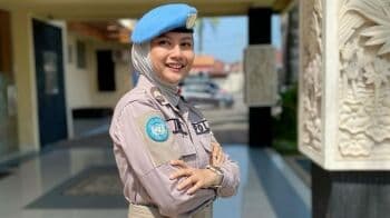 7 Potret Hikma Nur Syafa, Polwan Cantik yang Ikut Misi Kemanusiaan PBB