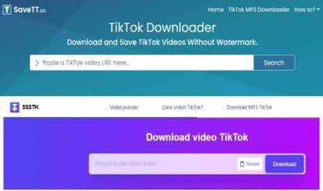 Cara Download Gratis Video dan Sound TikTok Tanpa Watermark menggunakan SaveTiktok dan SSSTiktok Cara Download Gratis Video dan Sound TikTok Tanpa Watermark menggunakan SaveTiktok dan SSSTiktok